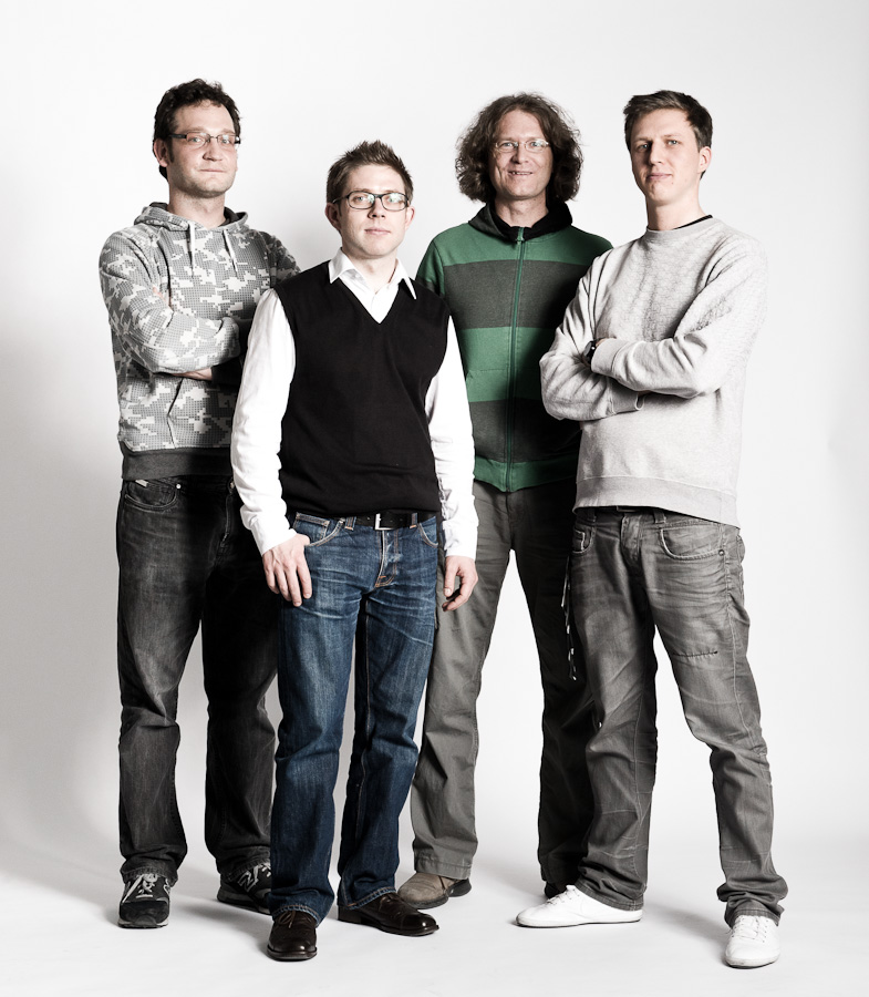 Stephan Klaus, Beni Hirt, Oli Oswald und Till Könneker