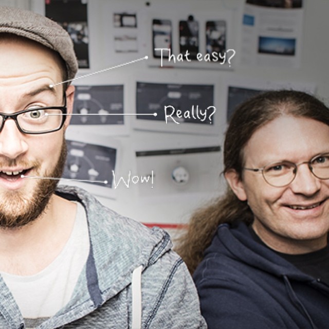 Stefan Spieler und Oli Oswald als Models in der ersten Updraft Marketing Kampagne