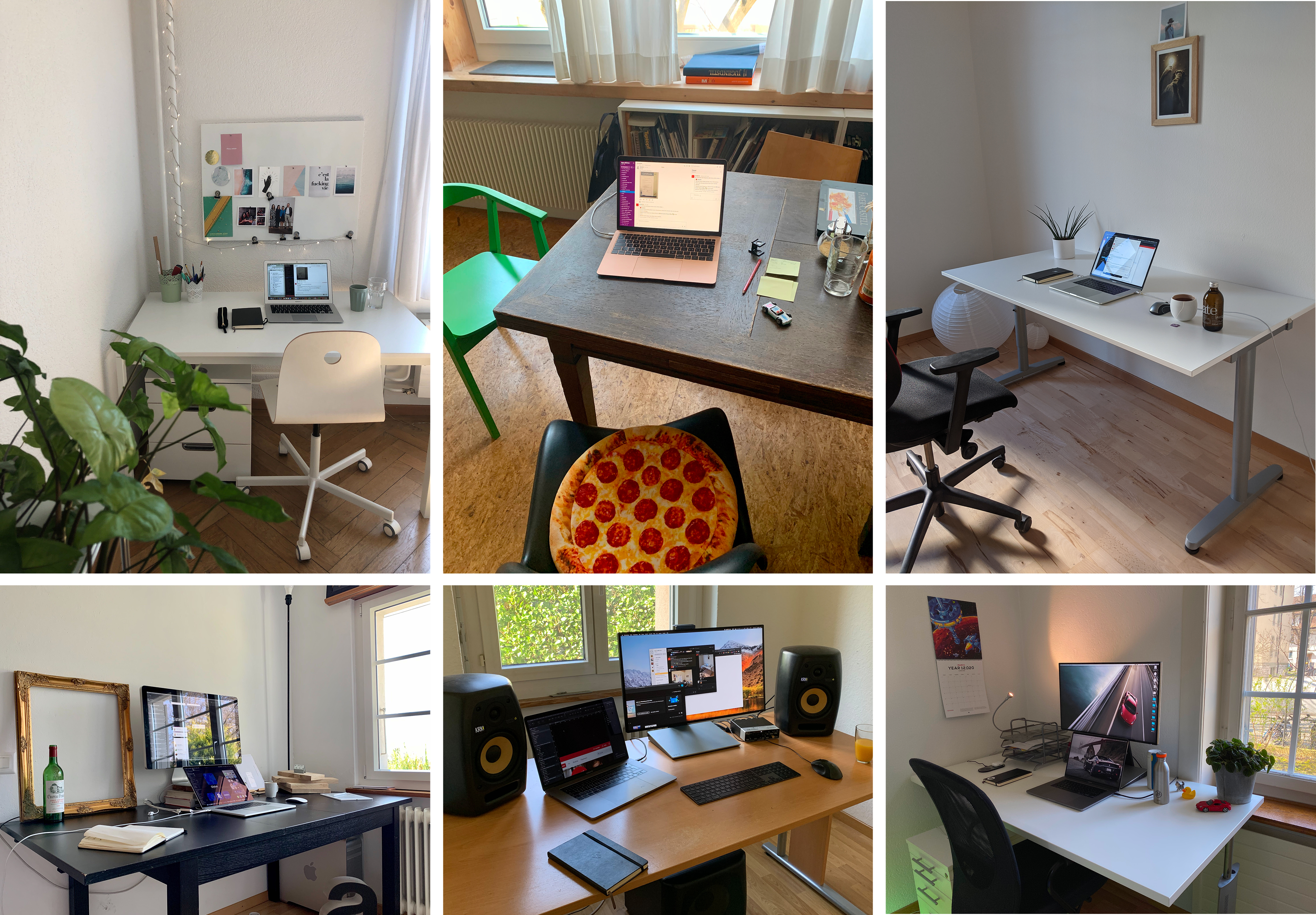Homeoffices der Apps with love Mitarbeitenden während Covid