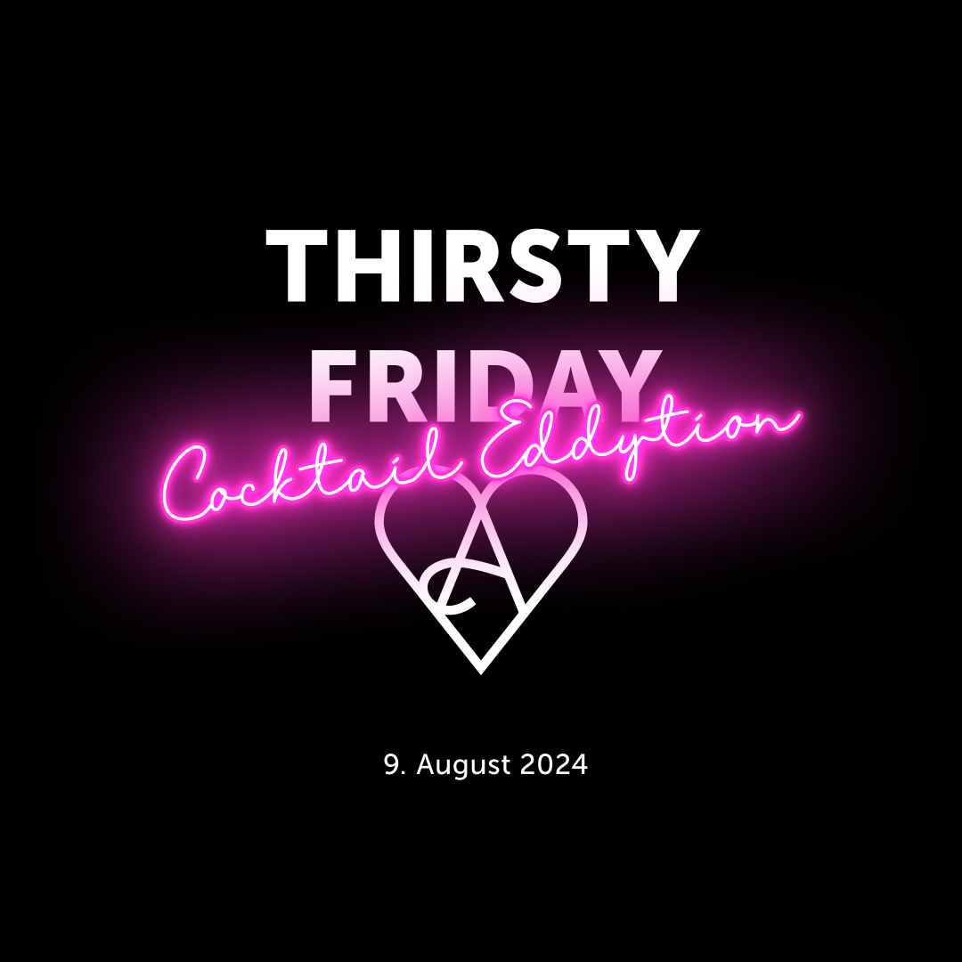 Grafik für den Thirsty Friday Cocktail Eddytion