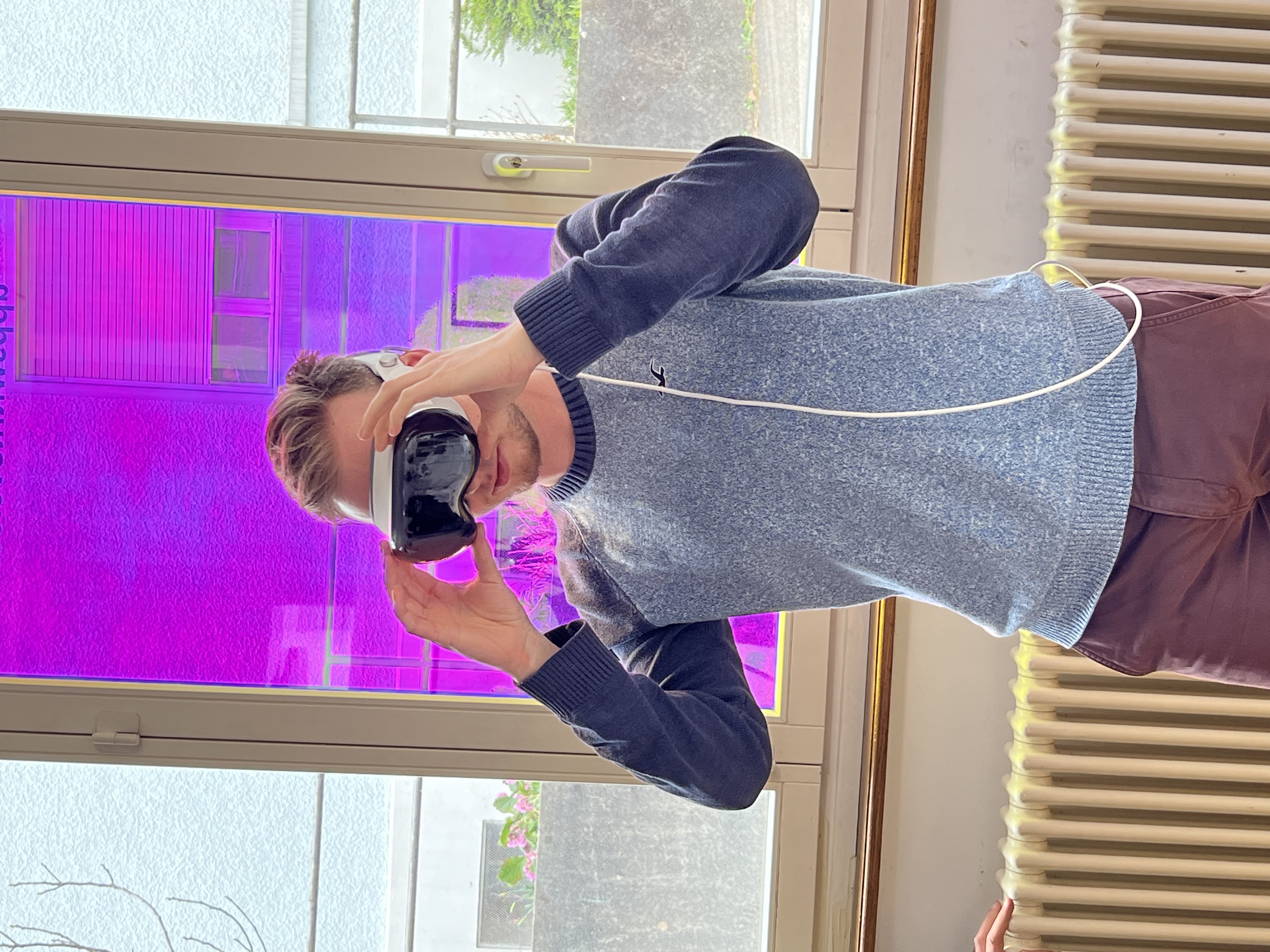 Alain Stulz mit der Apple Vision Pro