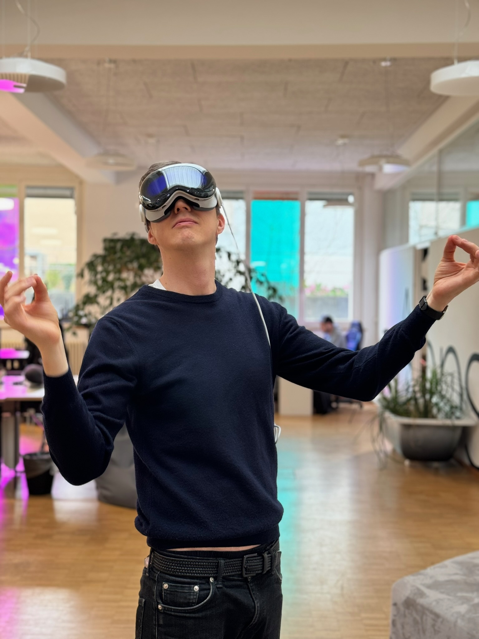 Till Könneker mit der Apple Vision Pro