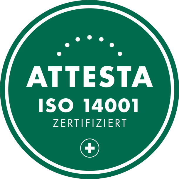 Zertifizierungssiegel ISO 14001 von Apps with love