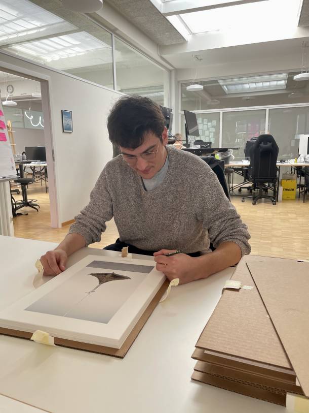 Andrea Francesco Todisco signing his edition 23