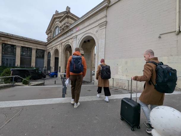 Das Android Team am Gare du Nord
