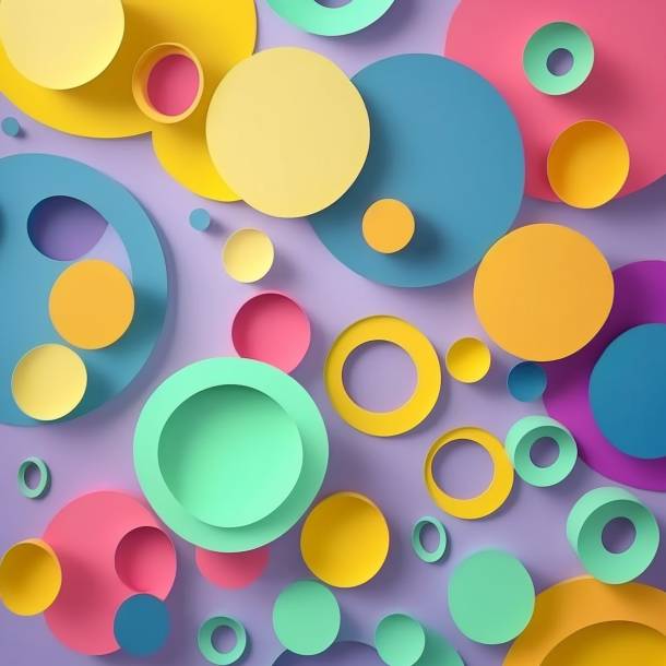 Mockup Background, color papercut made with midjourney