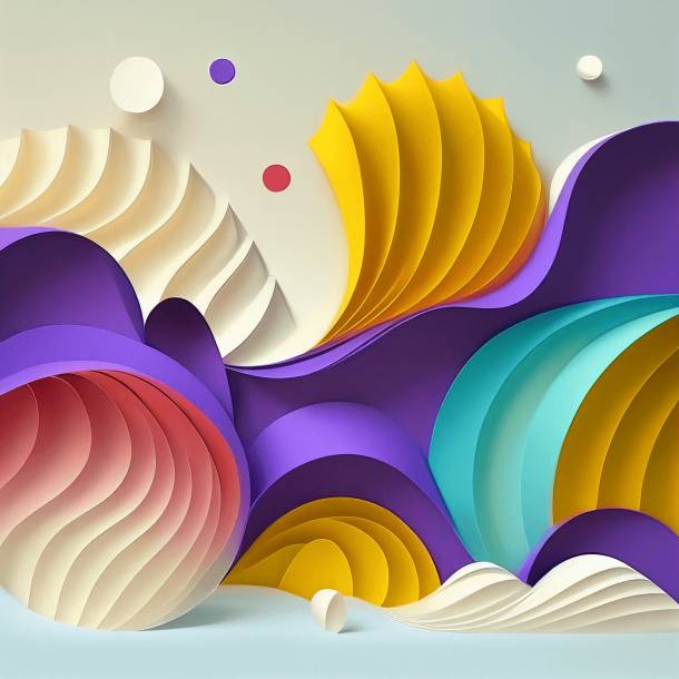 Mockup Background, color papercut made with midjourney