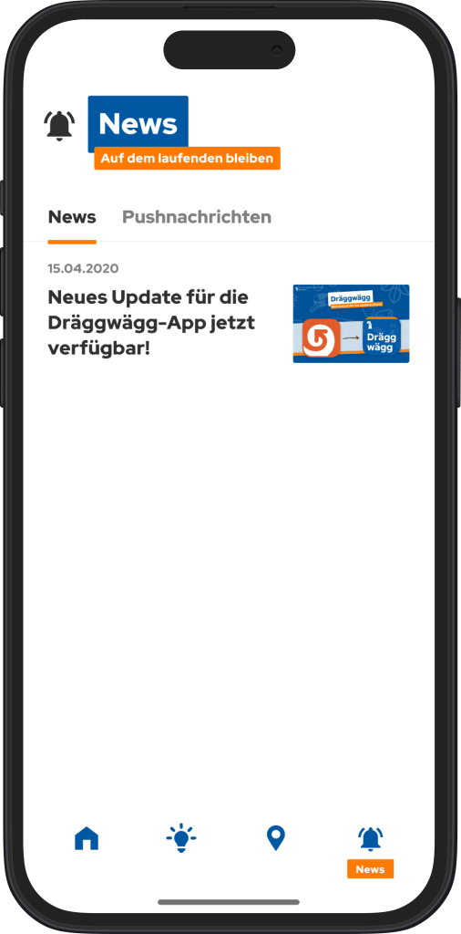 News in der Dräggwägg App