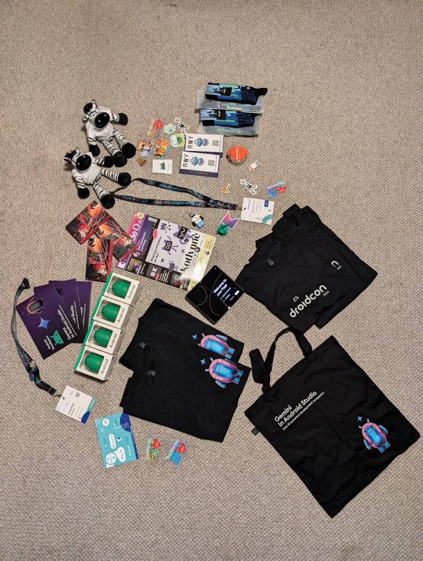 Merch der Droidcon 2024