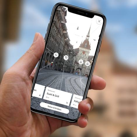 Bern Welcome App on Phone