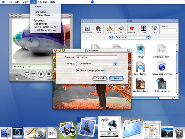 mac OSX 10 Desktop (2001)