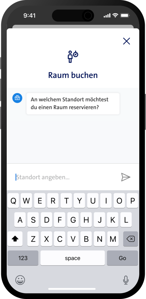MIA: booking a room via chat assistnace