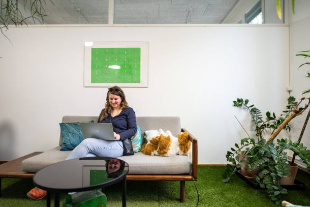 Milena Rutz arbeitet im Greenroom