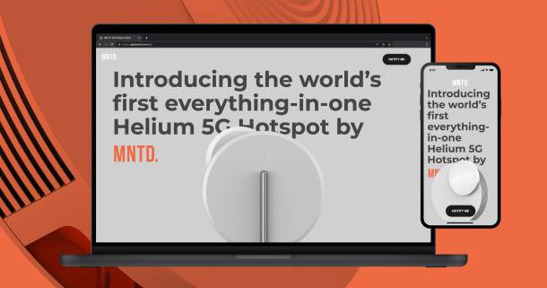 MNTD . Sous-site 5G sur ordinateur portable et mobile