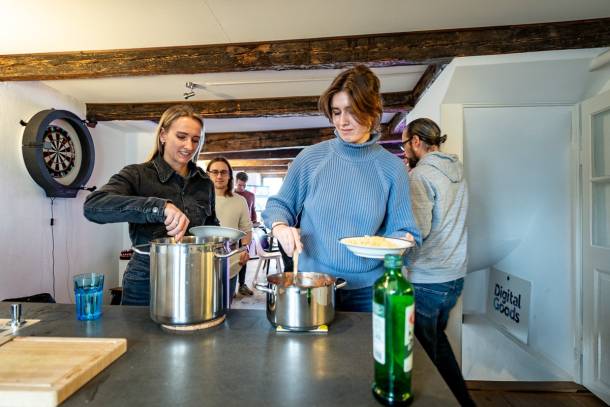 Mittagessen om Apps with love Basel Offcie