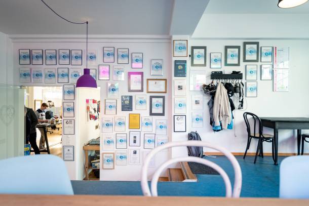 Wall of fame dans l'entrée